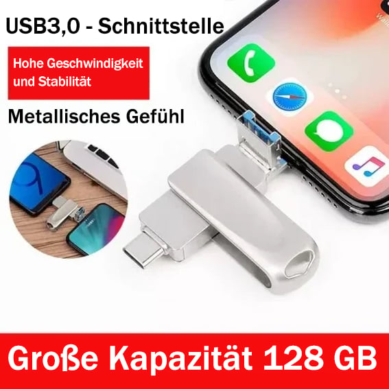 [Multifunktional] Vier-in-Eins-Flash-Laufwerk für Mobiltelefone mit großer Kapazität