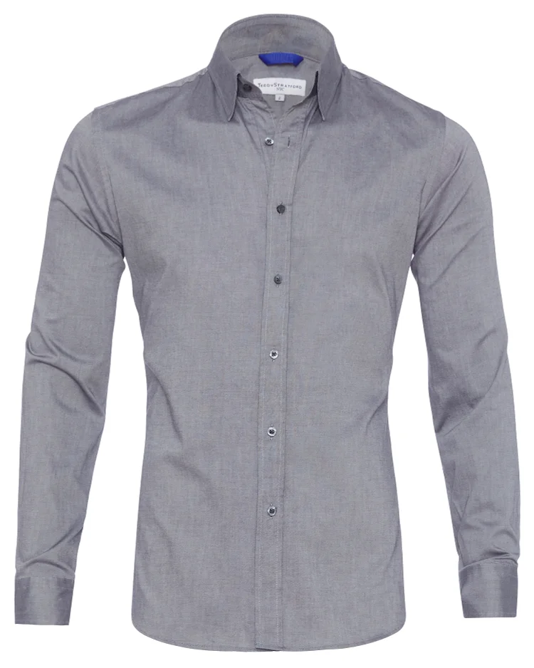 Oxford Stretch Zip Shirt (Buy 2 Free Shipping)