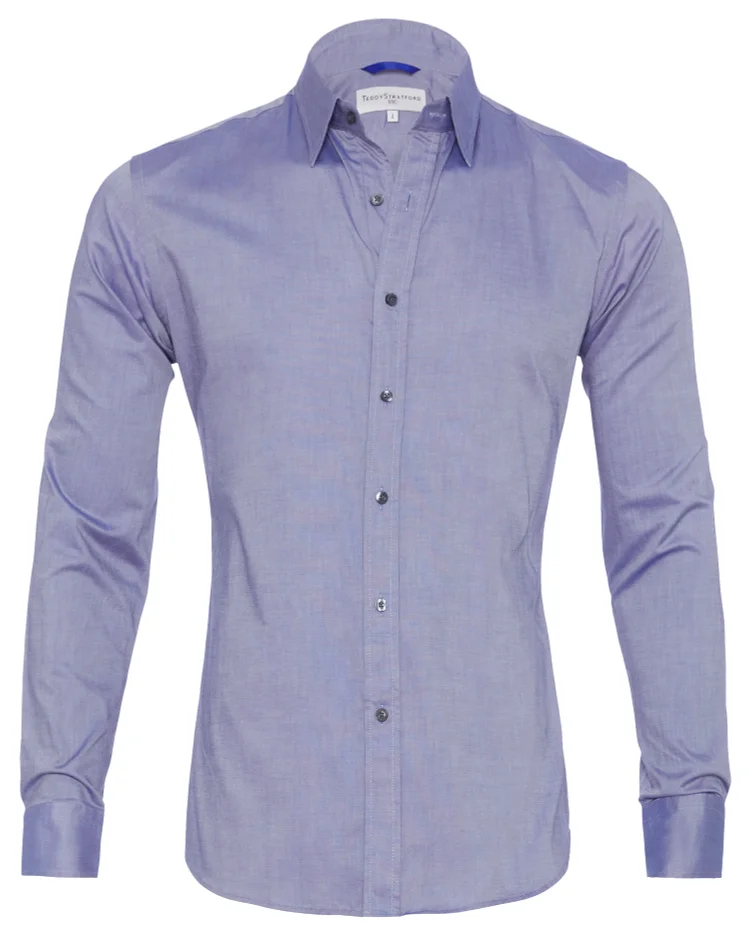 Oxford Stretch Zip Shirt (Buy 2 Free Shipping)