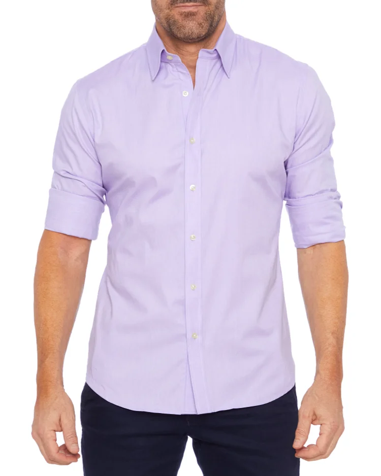 Oxford Stretch Zip Shirt (Buy 2 Free Shipping)