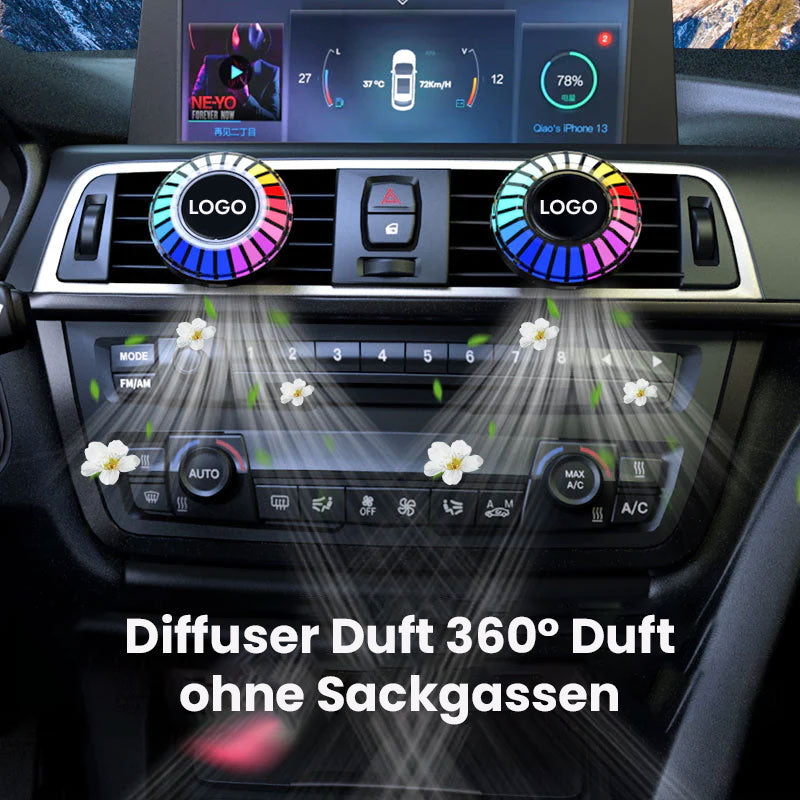 Auto Lufterfrischer Lüftungsgitter Clip LED Umgebungslicht